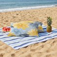 thumbnail image 5 of Outdoor Pillow Cover Yellow Blue Flowers Set of 2 Waterproof Throw Pillowcases Floral Leaf Decorative Patio Furniture Pillows for Couch Garden Indoor & Outdoor Use, 5 of 9