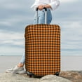 thumbnail image 4 of Uemuo Black And Orange Houndstooth Printed Washable Luggage Cover - Fashion Suitcase Protector Fits 18-32 Inch Luggage -Medium, 4 of 9