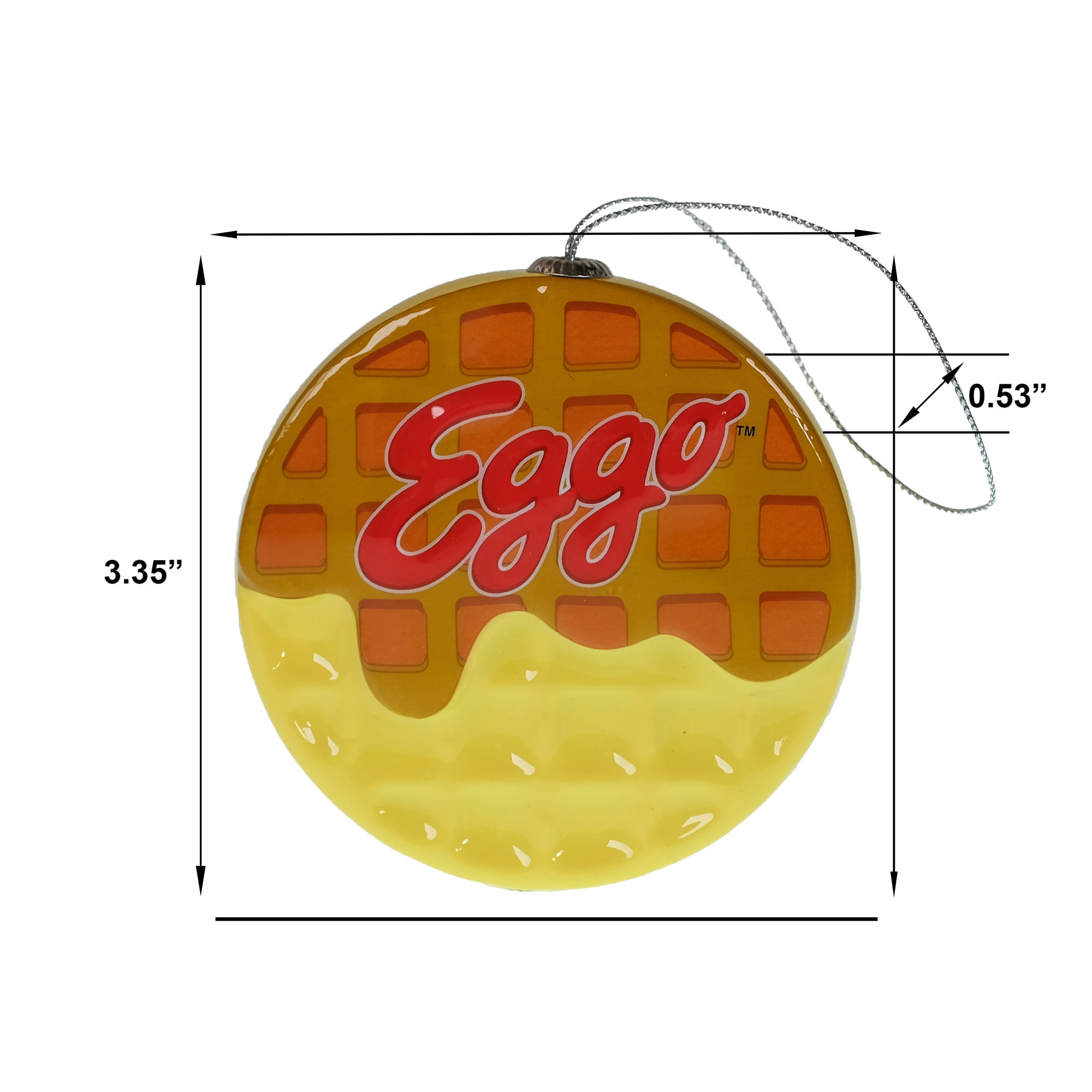 Eggo Waffle Christmas Ornament, 1 Piece