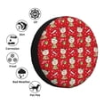 thumbnail image 4 of Sikiie cute Christmas Moose PVC Leather Spare Tire Wheel Cover Spare Tire Cover, for Car Truck SUV Camper Trailer Universal Fit(14-17in)-14 inch, 4 of 6