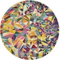 thumbnail image 3 of Unique Loom Estrella Collection Area Rug - Gracia (6' 1" Round Multi/Beige), 3 of 7