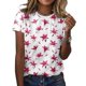 thumbnail image 1 of Camiseta ZOCANIA Graphic Tees para mujer de algodón con estampado floral, 1 of 2