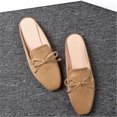 thumbnail image 4 of Women's Spring Autumn Closed Toe Flat Mule Shoes with Bow Design, 4 of 5