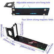 PCI-E PC Graphics Cards Vertically kickstand base Vertical GPU Bracket Holder with LED 5V 3pin RGB for