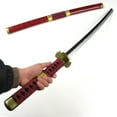 thumbnail image 4 of Roronoa Zoro Cosplay sword Sandai Kitetsu Katana Japanese Samurai Sword Total Length:41in, 4 of 5