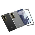 thumbnail image 4 of For Samsung Galaxy Z Fold 7 Plating Case with Tempered Glass Screen Protector Film, Luxury Metal Lens Frame Protective Rugged PC Shockproof Thin Fit Phone Case, Titaniumgray, 4 of 6