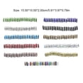 thumbnail image 2 of Langgg 100 Pieces Rhinestone Rondelles with Big Holes Charm Spacer Beads Jewelry Crystal Multi-colors Loose Bead for DIY Necklace Red, 2 of 5