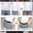 thumbnail image 4 of 2 Pack Elastic Stretch Belts for Women Men, Invisible No Show Women's Belts for Jeans Pants with Flat Buckle, 4 of 6