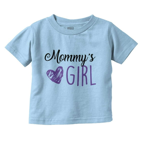 Adorable Mommy's Girl Cute Heart Youth T Shirt Tee Girls Infant Toddler Brisco Brands 12M
