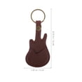 thumbnail image 2 of FENGGUIQU Compact Brown PU Guitar Pick Organizer Portable Storage Holder with Keychain Pendant, 2 of 6