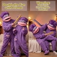 thumbnail image 5 of Beita Big Mouth Monster pajamas,Goofy Onesie，Cozy Home Loungewear,Soft Fabric,Long, 5 of 12