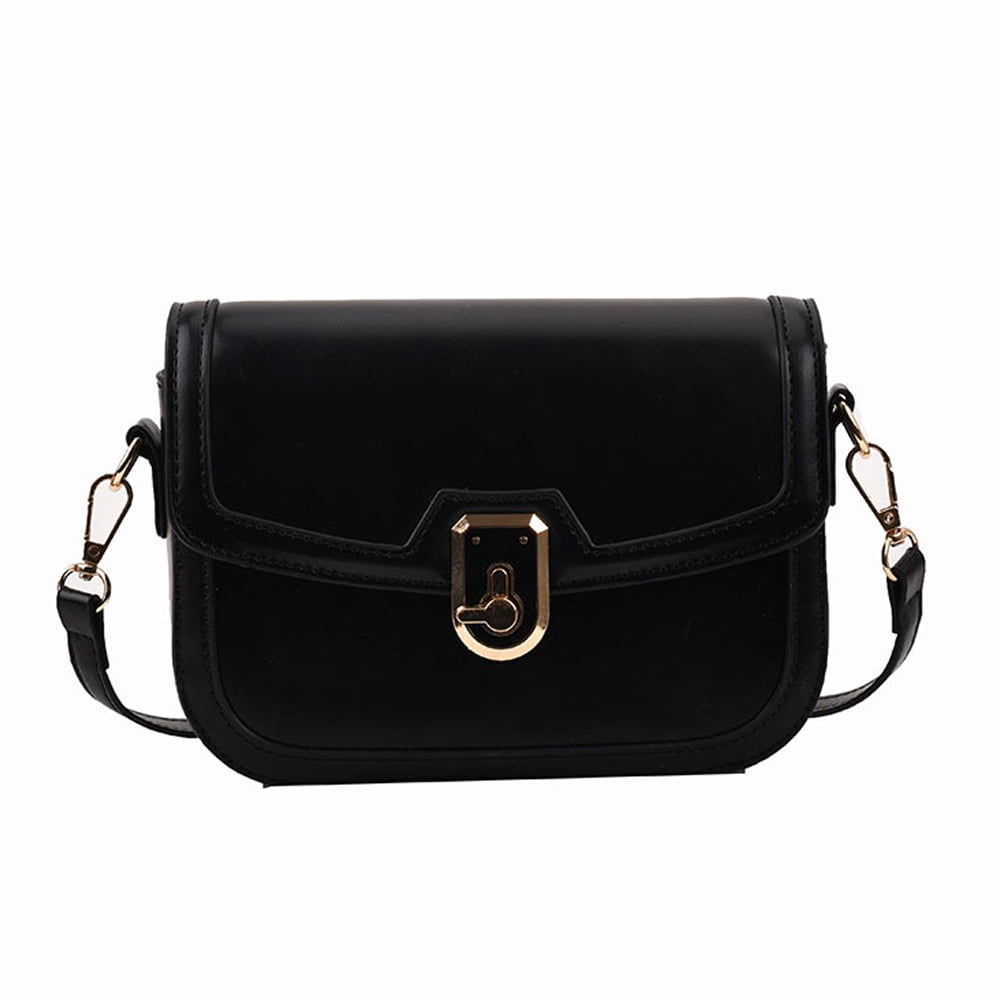 NICOLE & DORIS Women's Crossbody Shoulder Bag - PU Leather Flap Satchel With Adjustable Strap - View #4