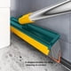 thumbnail image 4 of Cepillo para fregar pisos 2 en 1 con mango | Limpiador de lechada y azulejos de cerdas rígidas en forma de V | Raspador de rasquetas | Cabezal giratorio de 120° | Plástico de alta resistencia, 4 of 8