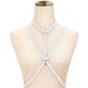 thumbnail image 5 of Qarigey Sujetadores sin copa, moldeador de cuerpo multicolor, ropa de mujer, vendaje erógeno, lencería misteriosa, sujetador de diseño Simple gótico Disfraces de disfraces Blanco Qarigey  AP008768-02, 5 of 6