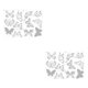 thumbnail image 4 of Cateissary Pegatinas de pájaros para ventana, película electrostática extraíble, calcomanías de vidrio de vinilo autoadhesivas, buen diseño mate, MariposasA1A2 2piezas Cateissary CBP353380, 4 of 6