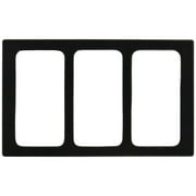 Bugambilia Black Cast Aluminum Tile with 3 Rectangular Cut-Outs - 21 11/16"L x 13 1/4"W