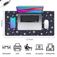 thumbnail image 5 of Long Mouse Pads for Desk,Dark Blue Moon Pattern Desk Mats on Top Of Desks, Desk Mouse Pad Extra Large with 3mm Non-Slip Base and Stitched Edge for Gaming,Office,Work,Home 31.5"x15.7", 5 of 6