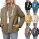 thumbnail image 2 of Fashionable Loose Fit Quilted Coat for Women Long Sleeve Lightweight Outwear with Button Closure Yellow XL, 2 of 5
