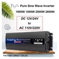 thumbnail image 2 of Pure Sine Wave Inverter 12V 24V 110 220 1000w 2000w 2600w Inversor 12V 48V To 220 Power Solar Inverter Converter LED Display ,Wide Usage, 2 of 7