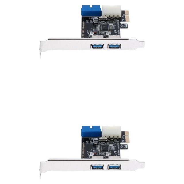 ZLight PCI-E to USB 3.0 Expansion Card 5Gbps External Controller Hub Desktop Adapter Replacement for Windows XP 32/64 2Set