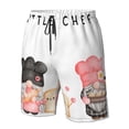 thumbnail image 6 of Uemuo Baker Gnome Pattern Men's Swim Trunks Hawaiian Beach Bathing Suit Swimsuits Beach Quick-Dry Shorts with Pockets-X-Large, 6 of 9