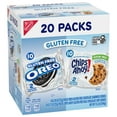 thumbnail image 3 of OREO Sandwich Cookies & CHIPS AHOY! Chocolate Chip Cookies Gluten Free Cookies Variety Pack, 20 Snack Packs, 3 of 15