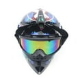 thumbnail image 2 of DOT Motorcycle Adult Helmet +Goggles +Gloves Motocross MX ATV Dirt Bike Off-Road, 2 of 12