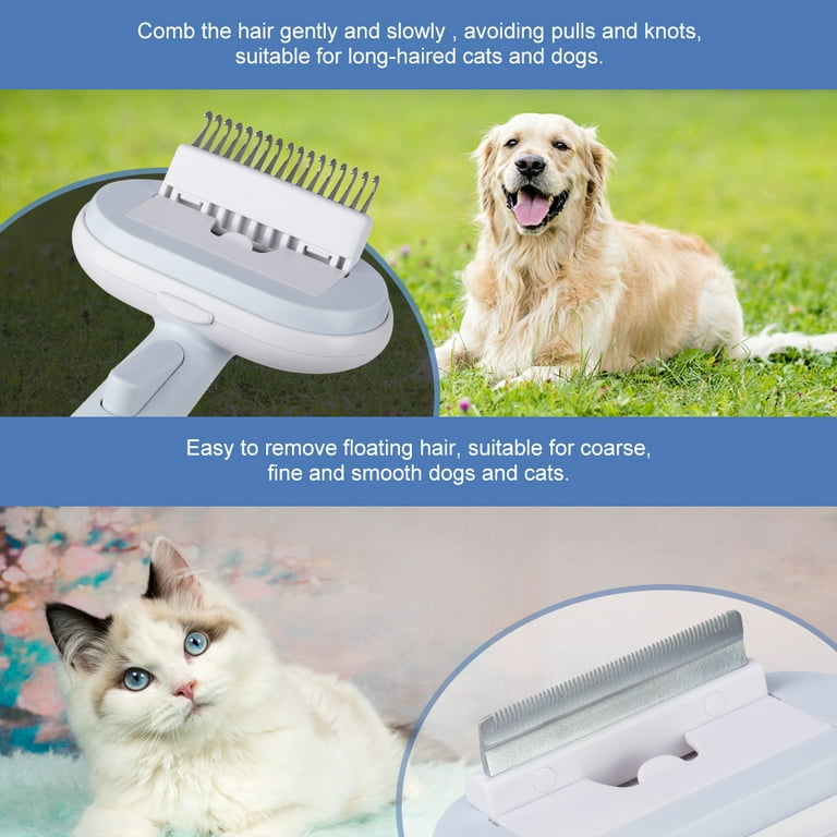 Cat Brush 5-in-1 Set,Cat Brush for Shedding Long or Short Haired