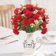 thumbnail image 5 of Ramo de flores artificiales para la decoración de la sala de estar | Arreglo floral artificial para el hogar | Plantas artificiales sin mantenimiento para mesas o para la oficina, 5 of 6