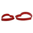 thumbnail image 4 of 6 pcs Cookie Cutters Molds Heart Shape Fondant Cake Cookie Tools to Craft(Red), 4 of 8