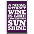 thumbnail image 1 of SignMission 8" X 12" Plastic Sign, Meal Without Wine Day with, 1 of 5
