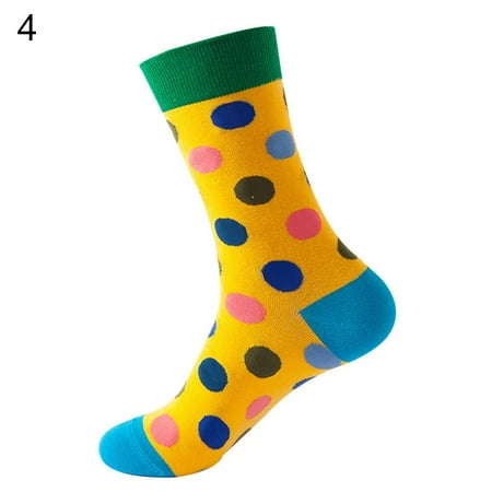 

Vintage Men Unisex Polka Dot Winter Christmas Casual Cotton Socks Couple Socks Middle Tube Socks Long Sock 4