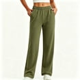 thumbnail image 5 of VBVC Women's Straight Leg Sweatpants , Soft Stretchy Lounge Trousers For Women , Ladies' Y2K Casual Active Pants with Pockets, S-2XL, 5 of 7