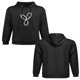 thumbnail image 2 of Sudadera con capucha de línea abstracta artística, algodón agradable para la piel, top informal unisex(S), 2 of 5