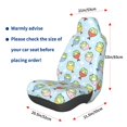 thumbnail image 3 of Disketp Frog In Mermaid Car Seat Covers Universal Front Seat Coves for Car Accessories ,Padded Car Covers for Automotive, SUV, Truck, and Van, 3 of 5