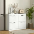 thumbnail image 2 of HOMCOM Armoire à Chaussures Étroite pour Entrée avec Tiroirs Basculants Tablette Ajustable, 2 of 10