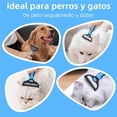 thumbnail image 4 of Cepillo 2 en 1 EDECOR Azul Deslanador para Perros y Gatos de Pelo Corto o Largo, 4 of 9