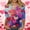 Blue-58, variant on ChaoHeng 3/4 Length Sleeve Womens Tops Women's Valentine's Day 3/4 Sleeve T-Shirt,Holiday Print Relaxed Casual Tee
