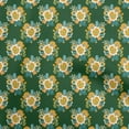 thumbnail image 1 of oneOone Velvet Dark Green Fabric Asian Retro Floral Dress Material Fabric Print Fabric By The Yard 58 Inch Wide, 1 of 4