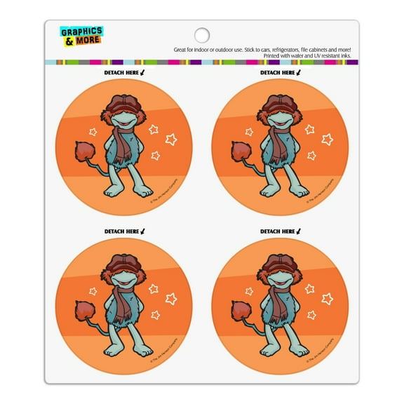 Boober Fraggle Rock Refrigerator Fridge Locker Vinyl Circle Magnet Set