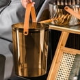 thumbnail image 6 of Summer Saving! SHENGXINY Outdoor Trash Can with Lid 27x21x18cm Transparent Plastic Trash Cans Small Trash Can Wastebasket With Flip-Top Lid For Bathroom,Bedroom,Kitchen,Office Orange, 6 of 7