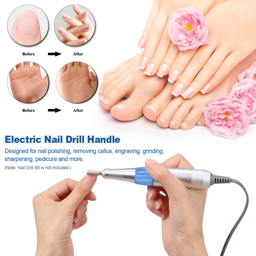 30000RPM Electric Nail Drill Pen Nail Drill Handle Handpiece for Manicure Pedicure Machine Accessory Tool