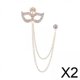 thumbnail image 1 of Broche pin,Broche de flor Broche de cadena larga con diamantes de imitación brillantes,broche de hombre Pin de solapa Insignia Joyería elegante,broche de cadena colgante Pin de traje vintage, 1 of 8