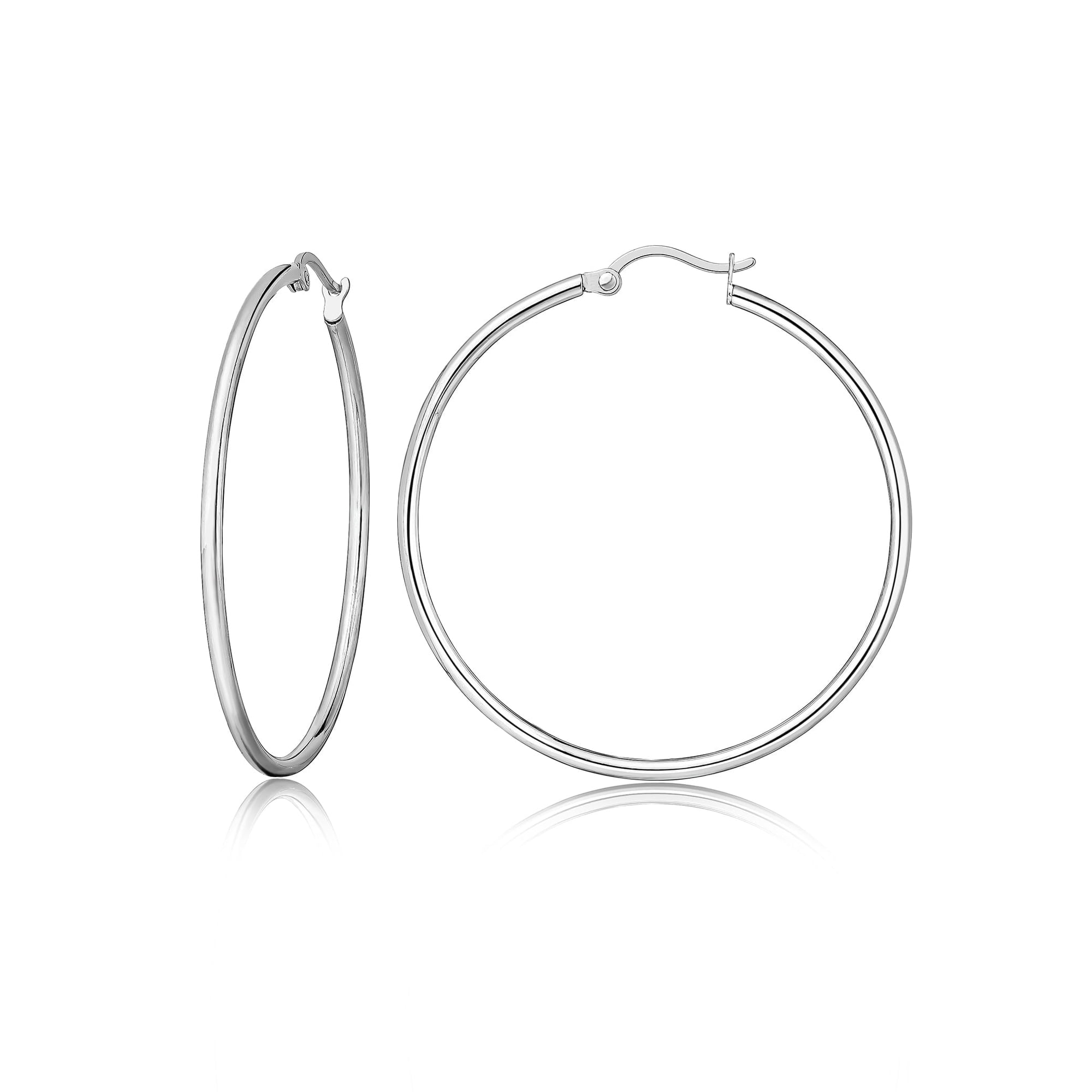Hoop Earrings for Women | Titanium Lightweight Minimalist Circle Earrings, Classic Round Hoop Jewelry for Women Daily Wear Fashion Gift
