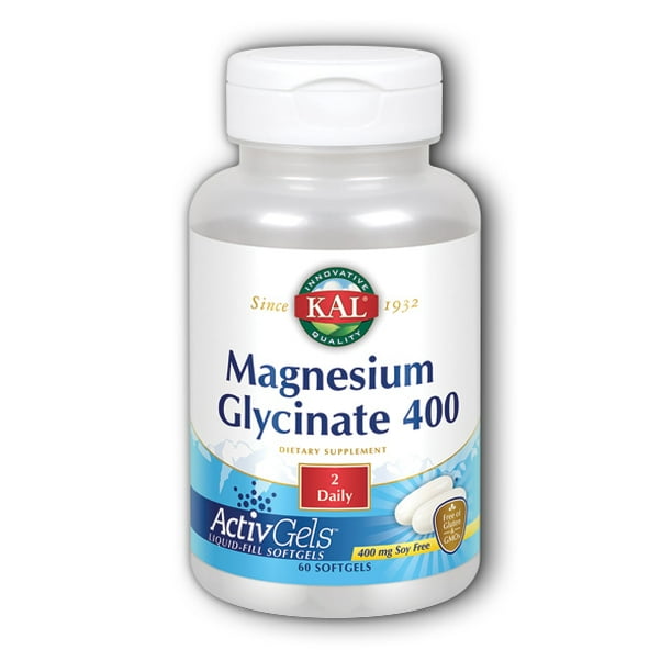 KAL Magnesium Glycinate 400 ActivGels For Relaxation and Healthy