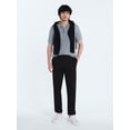 thumbnail image 2 of Free Assembly Men's Textured Stripe Polo Sweater with Short Sleeves, Sizes S-3XL, 2 of 6