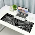 thumbnail image 6 of Abstract Topographic Map Black Mouse Pad Big Gaming Mouse Pad XXL Mousepad Large Keyboard Mat with Non-Slip Rubber Base Stitched Edges Mouse Mat Desk Pad for Gaming and Office, 6 of 6
