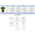 thumbnail image 3 of Baqcunre Mens T Shirt Mens Summer Fashion Retro Solid Short Sleeved Shirt Short Sleeved Shirt T Shirt Sweatshirt Tops For Men White L, 3 of 3