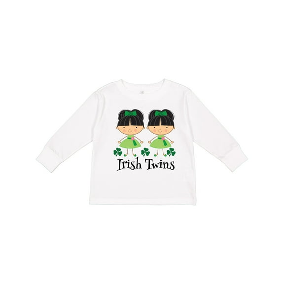 Inktastic Irish Twins St Patricks Girls Girls Long Sleeve Toddler T-Shirt