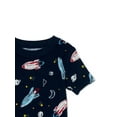 thumbnail image 2 of Wonder Nation Toddler Top and Long Pants Snug Fit Cotton Pajama Set, 2-Piece, Sizes 12M-5T, 2 of 3